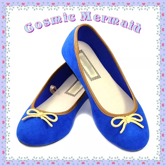 royal blue ballet flats